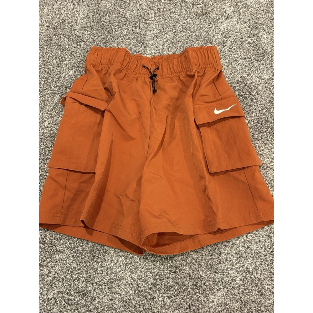 NEW Women's‎ Nike Sportwear Essential Woven High-Rise Cargo Shorts Size XS